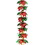 Beistle 20284 Poinsettia & Holly Garland/Column, 12" x 9', Price/1/Package
