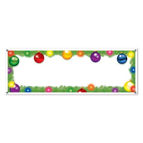 Beistle 20356 Holiday Sign Banner, indoor & outdoor use; 4 grommets, 5' x 21"