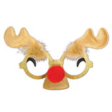 Beistle 20360 Glittered Reindeer Glasses, one size fits most