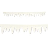 Beistle 20365 Fabric Icicle Decorations, sections create 8' 1 border, 4' ½