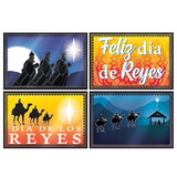 Beistle 20513 Foil Three Kings Day Cutouts, foil 1 side/prtd 2 sides, 8¼