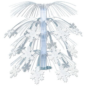 Beistle 20550 Snowflake Cascade Centerpiece, 18"