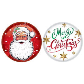 Beistle 20791 Christmas Buttons, 2"