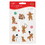 Beistle 20792 Gingerbread Stickers, 4¾" x 7½", Price/4 Shs/Pkg