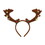 Beistle 20816 Reindeer Antlers w/Bells, attached to snap-on headband