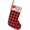 Beistle 20822 Plaid Stocking, red & black, 17" x 12"