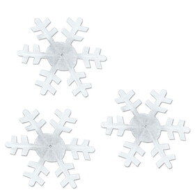 Beistle 20849 Winter Snowflakes, 3&#189;"-4&#189;"