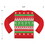 Beistle 20888 Ugly Sweater Cutouts, prtd 2 sides, 14&#190;"