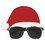 Beistle 20898 Santa Hat Glasses, one size fits most