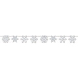 Beistle 20905 Snowflake Streamer, glitter print; assembly required, 8½