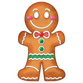 Beistle 20909 Gingerbread Man Cookie Stand-Up, easel included; assembly required, 3' 6" x 25&#188;"