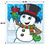 Beistle 20912 Pin The Nose On The Snowman Game, blindfold mask & 16 noses included, 19" x 17&#189;", Price/1/Package