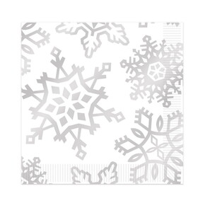 Beistle 20916 Snowflake Luncheon Napkins, (2-Ply)