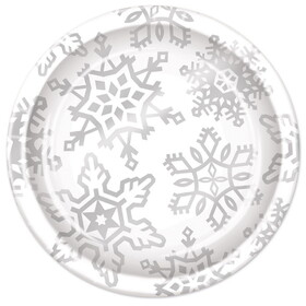 Beistle 20920 Snowflake Plates, 9"