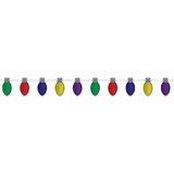 Beistle 22178 Christmas Light Bulb Streamer, assembly required, 8¾