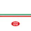 Beistle 22391-RWG FR Red, White & Green Crepe Streamer, 2&#189;" x 30', Price/1/Package