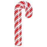 Beistle 22527 Candy Cane Cutout, prtd 2 sides, 27