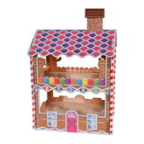 Beistle 22755 Gingerbread House Treat Stand, assembly required, 17½