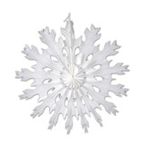 Beistle 22875-W White Tissue Snowflakes, asstd designs, 15