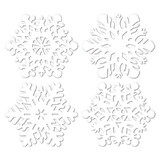Beistle 22933 Snowflake Cutouts, 14