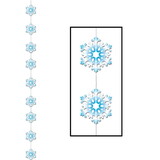 Beistle 22965 Snowflake Stringer, 6' 6