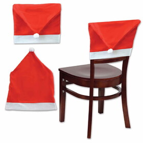 Beistle 24021 Santa Hat Chair Cover, 19" x 25"