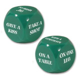 Beistle 30426 St Patrick Decision Dice Game, 2-dice: 1 for Dares , 1 for Who With or Where