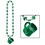 Beistle 30599 Shamrock Beads w/Happy St Pat's Mug, 33"/ &#190; Oz, Price/1/Card