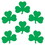 Beistle 30717 Pkgd Printed Shamrock Cutouts, prtd 2 sides, 12", Price/6/Package