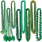 Beistle 33118 St Patrick's Bead Assortment, asstd green & gold, 24