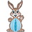 Beistle 40014 Vintage Easter Tissue Bunny, w/self-locking easel, 32", Price/1/Package