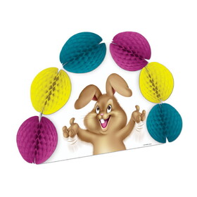 Beistle 40653 Easter Bunny Pop-Over Centerpiece, 10"
