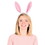 Beistle 40760 Soft-Touch Bunny Ears, attached to snap-on headband