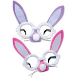 Beistle 40769 Plush Bunny Glasses, asstd lavender & pink; one size fits most