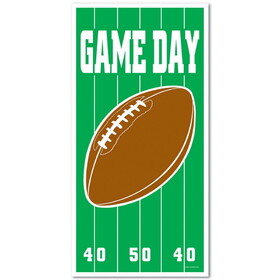 Beistle 50007 Game Day Football Door Cover, all-weather, 5' x 30"