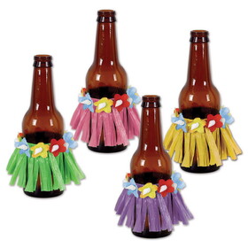 Beistle 50044 Drink Hula Skirts, asstd colors, 3&#189;"