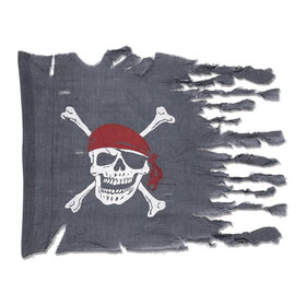 Beistle 50050 Weathered Pirate Flag, 29" x 3' 4"
