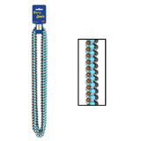 Beistle 50066-BRLB Party Beads - Small Round, asstd brown & lt blue, 7mm x 33