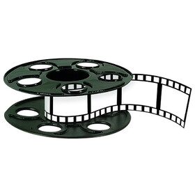 Beistle 50091 Movie Reel w/Filmstrip Centerpiece, 15' filmstrip included, 9"