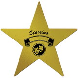 Beistle 50096 Foil Awards Night Star, foil 2 sides/prtd 1 side, 12