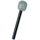 Beistle 50102 Glittered Microphone, silver & black, 10