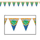 Beistle 50103 Retired The Fun Begins! Pennant Banner, all-weather; 12 pennants/string, 11