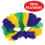 Beistle 50134-GGP Mardi Gras Masks, golden-yellow, green, purple; asstd designs; elastic attached