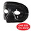 Beistle 50145 Black Half Mask, elastic attached