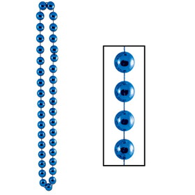 Beistle 50246-B Jumbo Party Beads, blue, 22mm x 40"