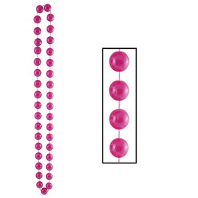 Beistle 50247-PRLP Jumbo Party Beads, pearl pink, 22mm x 40"