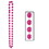 Beistle 50247-PRLP Jumbo Party Beads, pearl pink, 22mm x 40", Price/1/Card