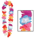 Beistle 50402 Silk 'N Petals Parti-Color Lei, multi-color, 36