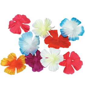 Beistle 50406 Parti-Color Silk 'N Petals, asstd colors, 2&#189;"