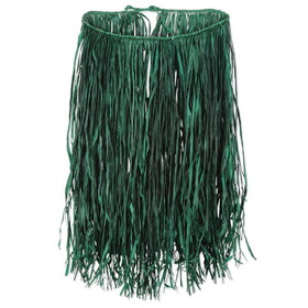 Beistle 50430-G Adult Raffia Hula Skirt, green, 31"W x 28"L